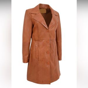 DANIER Leather trench coat MADE IN CANADA